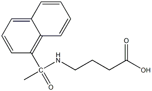 4-[1-(naphthalen-1-yl)acetamido]butanoic acid 结构式