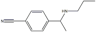 4-[1-(propylamino)ethyl]benzonitrile 结构式