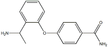 4-[2-(1-aminoethyl)phenoxy]benzamide 结构式