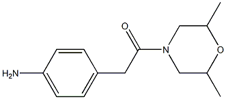 4-[2-(2,6-dimethylmorpholin-4-yl)-2-oxoethyl]aniline 结构式