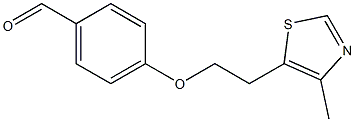 4-[2-(4-methyl-1,3-thiazol-5-yl)ethoxy]benzaldehyde 结构式