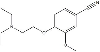 4-[2-(diethylamino)ethoxy]-3-methoxybenzonitrile 结构式