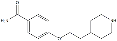 4-[2-(piperidin-4-yl)ethoxy]benzamide 结构式