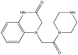 4-[2-oxo-2-(piperazin-1-yl)ethyl]-1,2,3,4-tetrahydroquinoxalin-2-one 结构式