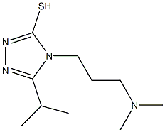 4-[3-(dimethylamino)propyl]-5-(propan-2-yl)-4H-1,2,4-triazole-3-thiol 结构式