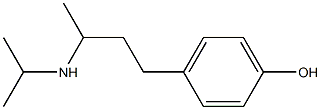 4-[3-(propan-2-ylamino)butyl]phenol 结构式
