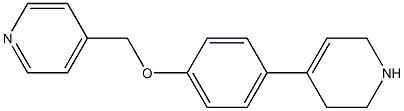 4-[4-(1,2,3,6-tetrahydropyridin-4-yl)phenoxymethyl]pyridine 结构式