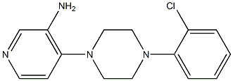 4-[4-(2-chlorophenyl)piperazin-1-yl]pyridin-3-amine 结构式