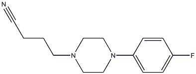 4-[4-(4-fluorophenyl)piperazin-1-yl]butanenitrile 结构式