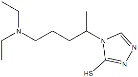 4-[4-(diethylamino)-1-methylbutyl]-4H-1,2,4-triazole-3-thiol 结构式