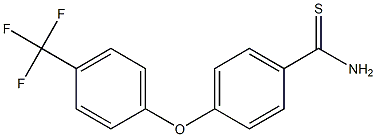 4-[4-(trifluoromethyl)phenoxy]benzene-1-carbothioamide 结构式