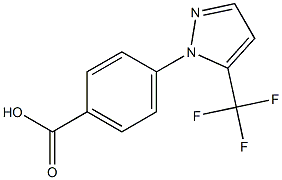 4-[5-(trifluoromethyl)-1H-pyrazol-1-yl]benzoic acid 结构式