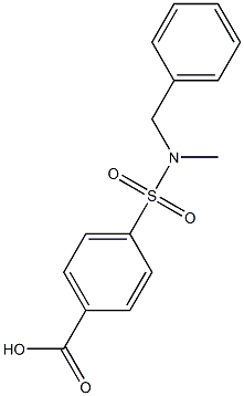 4-[benzyl(methyl)sulfamoyl]benzoic acid 结构式