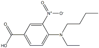4-[butyl(ethyl)amino]-3-nitrobenzoic acid 结构式