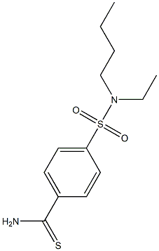 4-[butyl(ethyl)sulfamoyl]benzene-1-carbothioamide 结构式