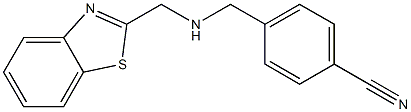 4-{[(1,3-benzothiazol-2-ylmethyl)amino]methyl}benzonitrile 结构式