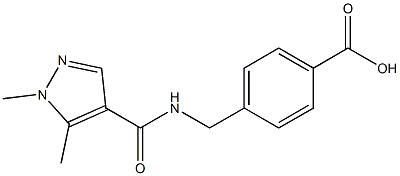 4-{[(1,5-dimethyl-1H-pyrazol-4-yl)formamido]methyl}benzoic acid 结构式