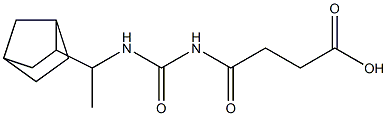4-{[(1-{bicyclo[2.2.1]heptan-2-yl}ethyl)carbamoyl]amino}-4-oxobutanoic acid 结构式