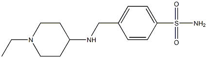 4-{[(1-ethylpiperidin-4-yl)amino]methyl}benzene-1-sulfonamide 结构式