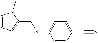 4-{[(1-methyl-1H-pyrrol-2-yl)methyl]amino}benzonitrile 结构式