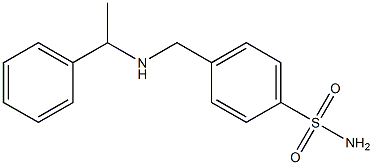 4-{[(1-phenylethyl)amino]methyl}benzene-1-sulfonamide 结构式
