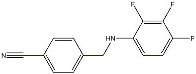 4-{[(2,3,4-trifluorophenyl)amino]methyl}benzonitrile 结构式