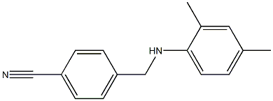 4-{[(2,4-dimethylphenyl)amino]methyl}benzonitrile 结构式