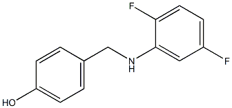 4-{[(2,5-difluorophenyl)amino]methyl}phenol 结构式