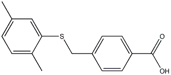 4-{[(2,5-dimethylphenyl)sulfanyl]methyl}benzoic acid 结构式