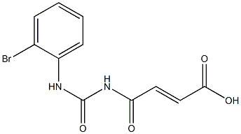 4-{[(2-bromophenyl)carbamoyl]amino}-4-oxobut-2-enoic acid 结构式