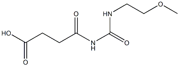 4-{[(2-methoxyethyl)carbamoyl]amino}-4-oxobutanoic acid 结构式