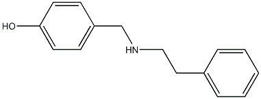 4-{[(2-phenylethyl)amino]methyl}phenol 结构式