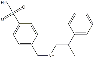 4-{[(2-phenylpropyl)amino]methyl}benzene-1-sulfonamide 结构式