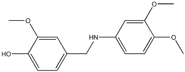 4-{[(3,4-dimethoxyphenyl)amino]methyl}-2-methoxyphenol 结构式