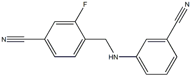 4-{[(3-cyanophenyl)amino]methyl}-3-fluorobenzonitrile 结构式