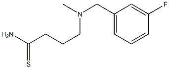 4-{[(3-fluorophenyl)methyl](methyl)amino}butanethioamide 结构式