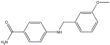 4-{[(3-methoxyphenyl)methyl]amino}benzamide 结构式