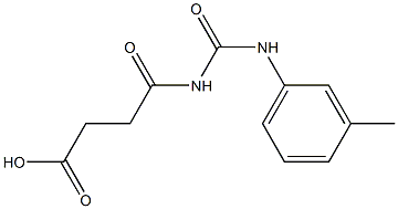 4-{[(3-methylphenyl)carbamoyl]amino}-4-oxobutanoic acid 结构式