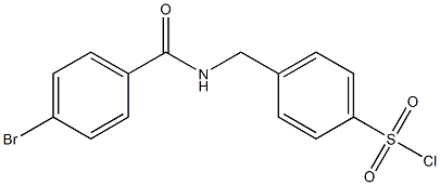 4-{[(4-bromophenyl)formamido]methyl}benzene-1-sulfonyl chloride 结构式