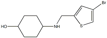 4-{[(4-bromothiophen-2-yl)methyl]amino}cyclohexan-1-ol 结构式