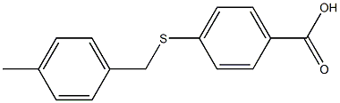 4-{[(4-methylphenyl)methyl]sulfanyl}benzoic acid 结构式