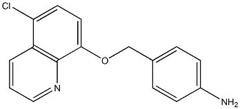 4-{[(5-chloroquinolin-8-yl)oxy]methyl}aniline 结构式