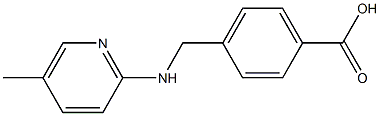 4-{[(5-methylpyridin-2-yl)amino]methyl}benzoic acid 结构式