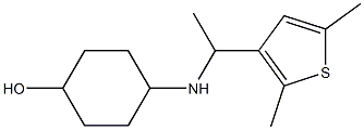 4-{[1-(2,5-dimethylthiophen-3-yl)ethyl]amino}cyclohexan-1-ol 结构式