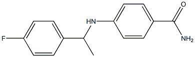 4-{[1-(4-fluorophenyl)ethyl]amino}benzamide 结构式