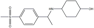 4-{[1-(4-methanesulfonylphenyl)ethyl]amino}cyclohexan-1-ol 结构式