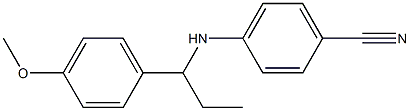 4-{[1-(4-methoxyphenyl)propyl]amino}benzonitrile 结构式