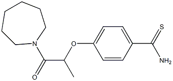 4-{[1-(azepan-1-yl)-1-oxopropan-2-yl]oxy}benzene-1-carbothioamide 结构式