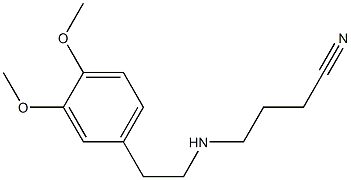 4-{[2-(3,4-dimethoxyphenyl)ethyl]amino}butanenitrile 结构式