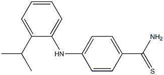 4-{[2-(propan-2-yl)phenyl]amino}benzene-1-carbothioamide 结构式